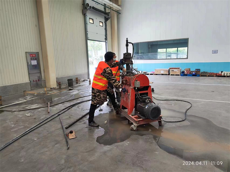 通海口镇厂房地面下沉塌陷注浆加固施工